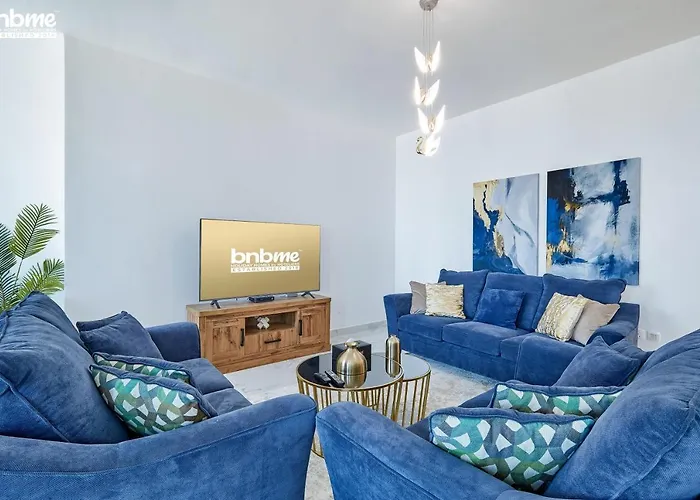 Bnbmehomes - Modern Interior 2 Bedroom - Al Habtoor - 4053